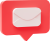 email-envelope-inbox-shape-social-media-notification-icon-speech-bubbles-3d-cartoon-banner-website-ui-pink-background-3d-rendering-illustration